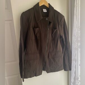 Cabi Olive Military Utility Jacket Women’s Size Medium Collared Academy Blazer